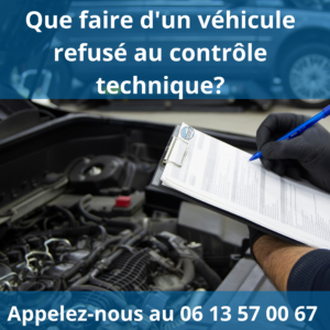 mage illustrant les options pour une voiture refusée au contrôle technique : réparation, vente ou mise à la casse responsable